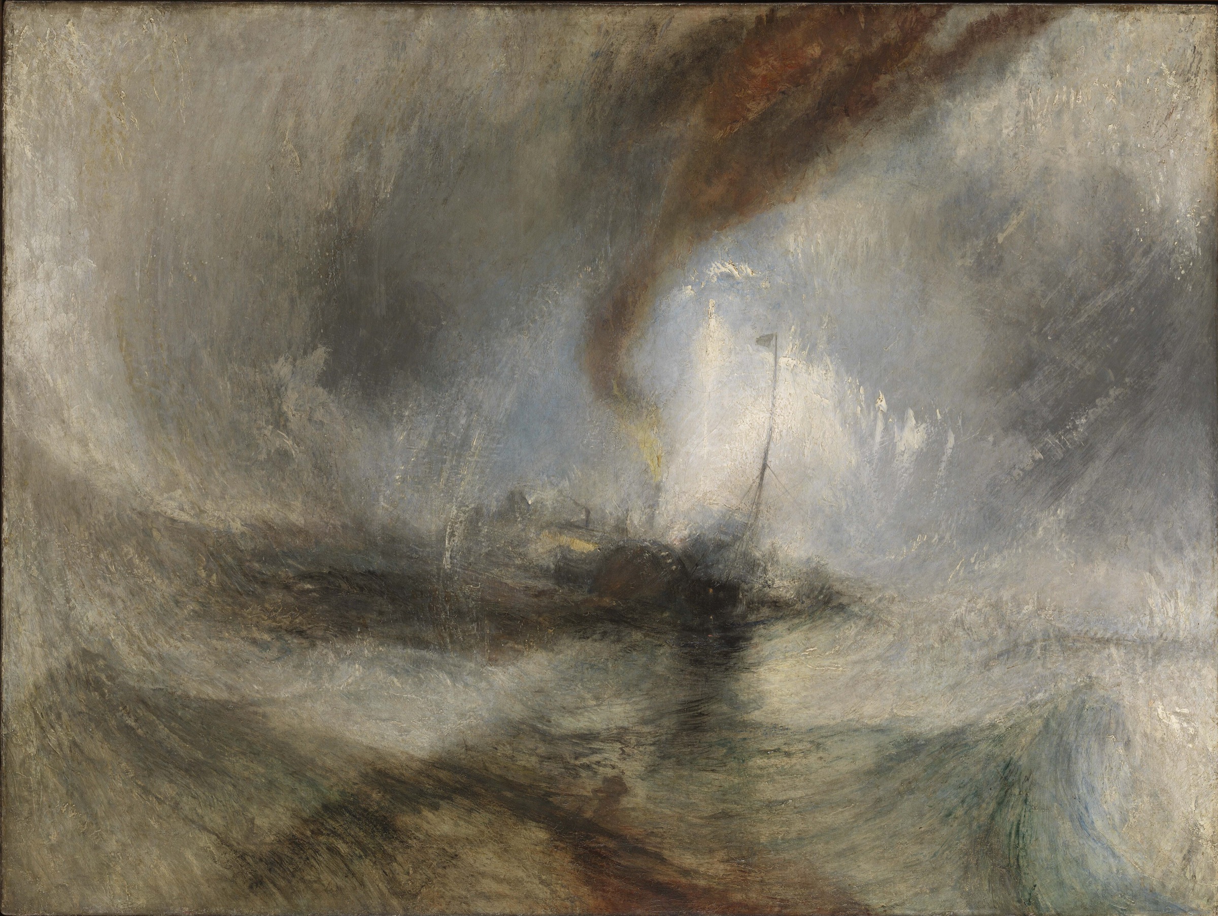 Issue 04 cover, a vessel caught in a storm, painted by Turner